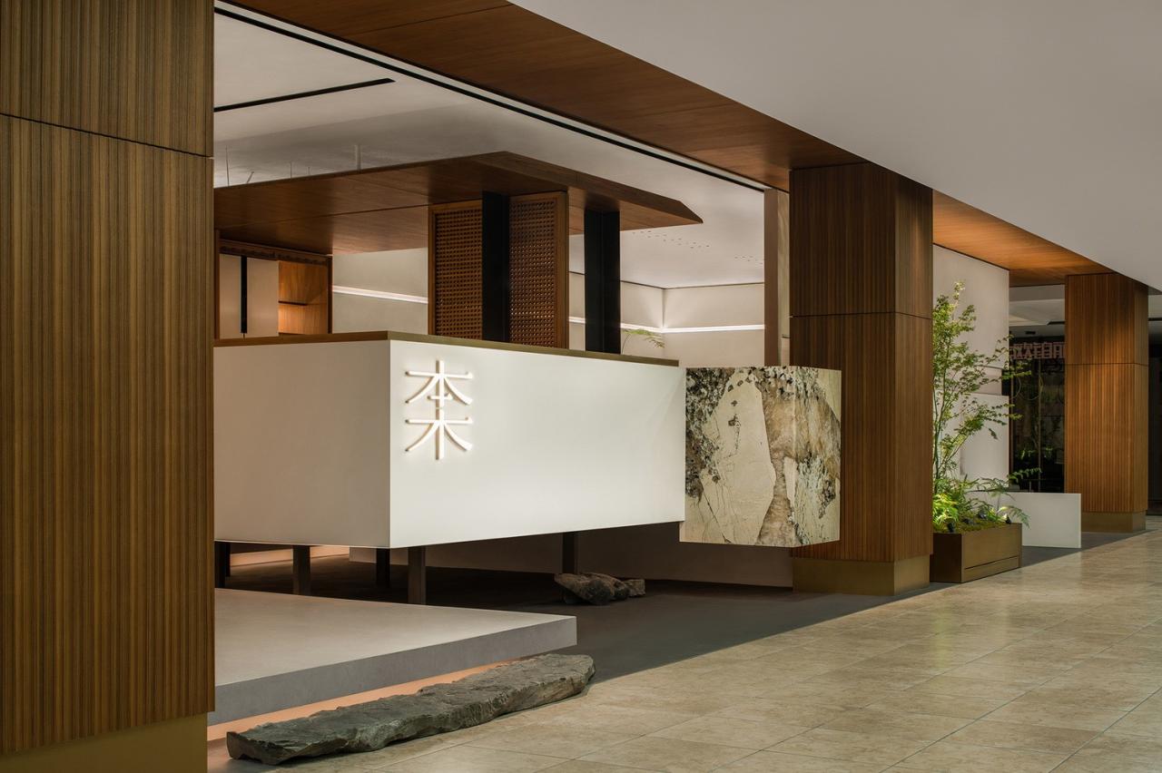 BIM建筑|一种材料与当代建构的情绪平衡：本木展厅 / 蜂鸟设计
