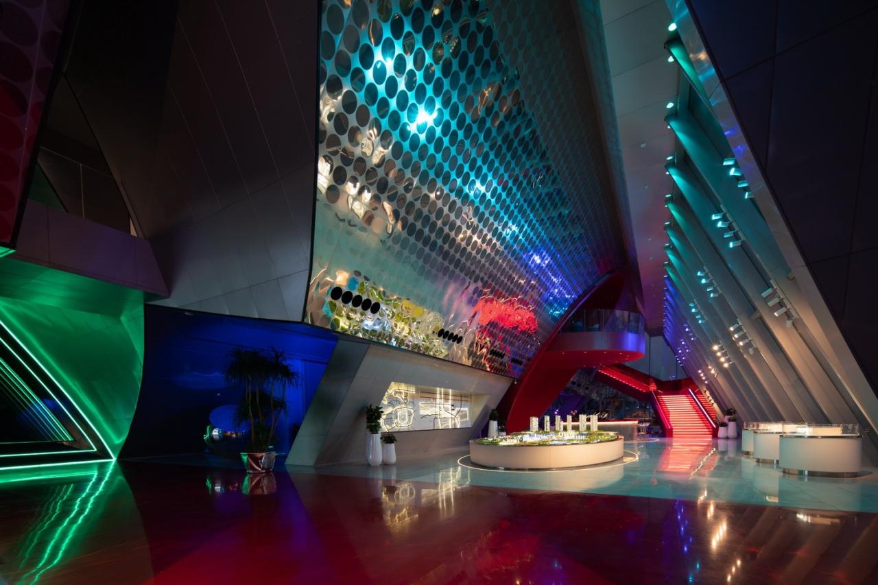 BIM建筑|西安泾河新城崇文郎樾展示中心 / aoe事建组