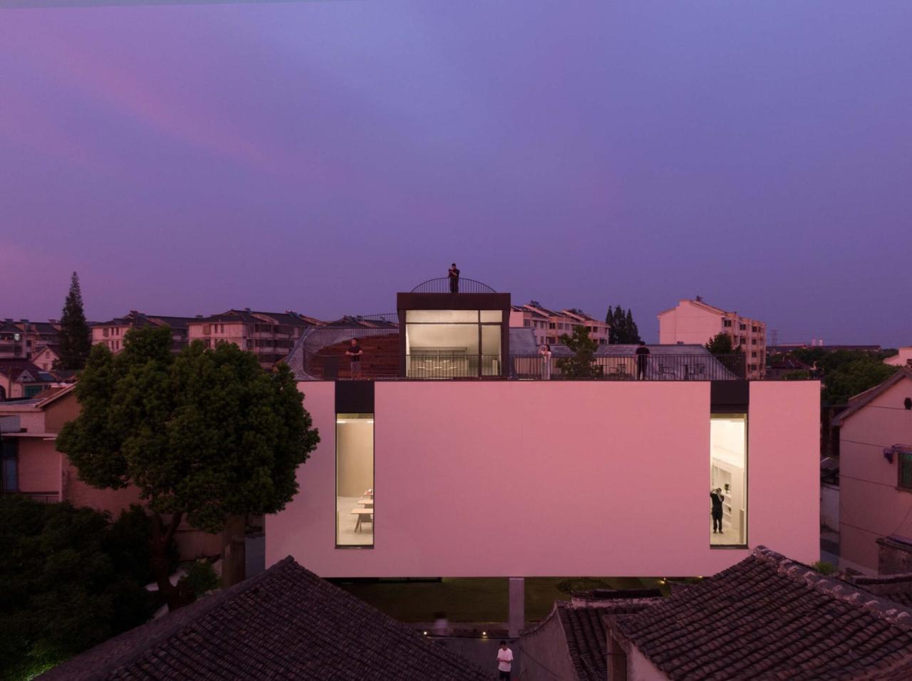 BIM建筑|八坼学镇会客厅 / 得当设计