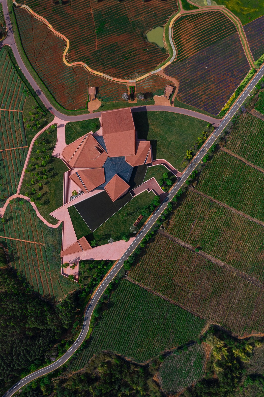 BIM建筑|红色石阵，云南东风韵艺术中心 / 孟凡浩