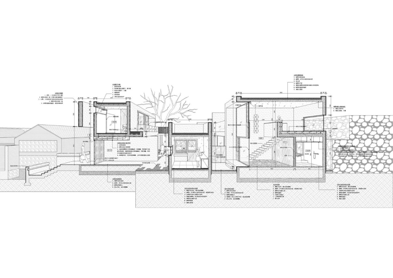 BIM建筑|一山间慢院：长城下的桥 / 叙事空间建筑事务所