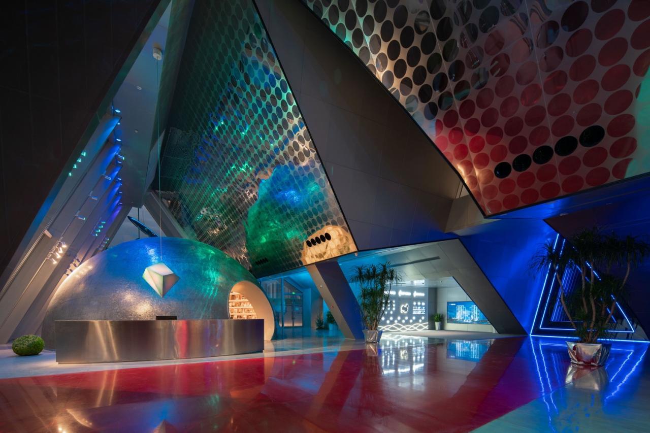 BIM建筑|西安泾河新城崇文郎樾展示中心 / aoe事建组