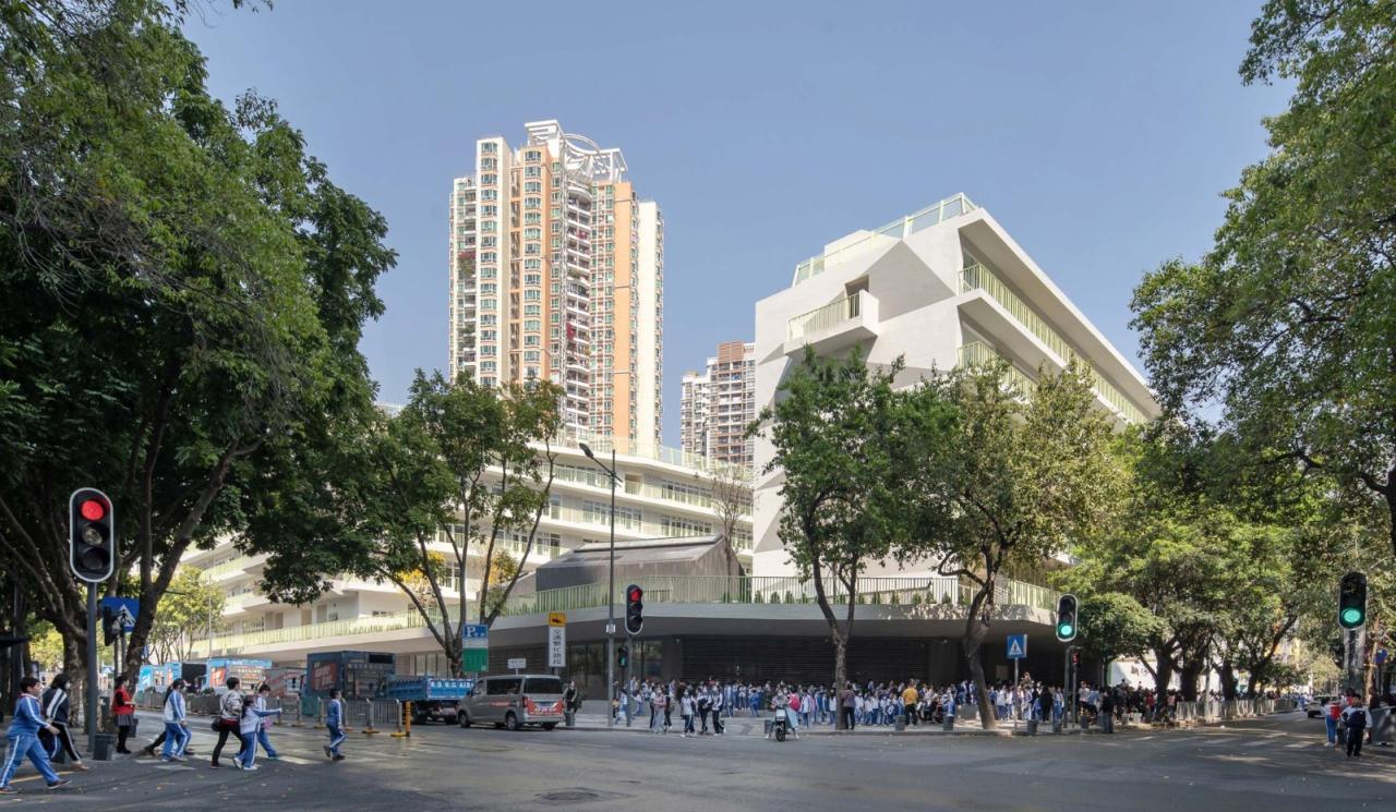 BIM建筑|深圳福田新沙小学 / 一十一建筑