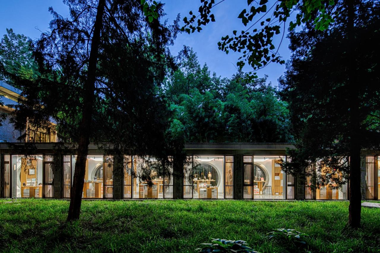 BIM建筑|中央党校大有书廊改造设计 ——场所精神的再生与重奏 / 中国建筑科学研究院有限公司建筑设计院