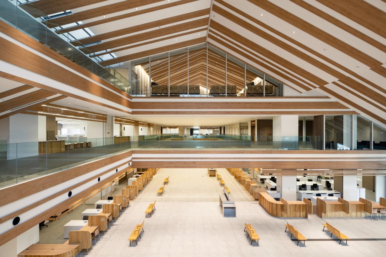 BIM建筑|石垣市政府大楼 / 隈研吾建筑都市设计事务所