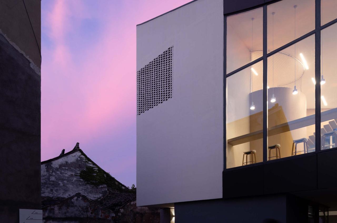 BIM建筑|八坼学镇会客厅 / 得当设计