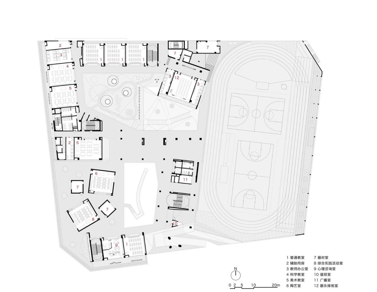 BIM建筑|深圳福田新沙小学 / 一十一建筑