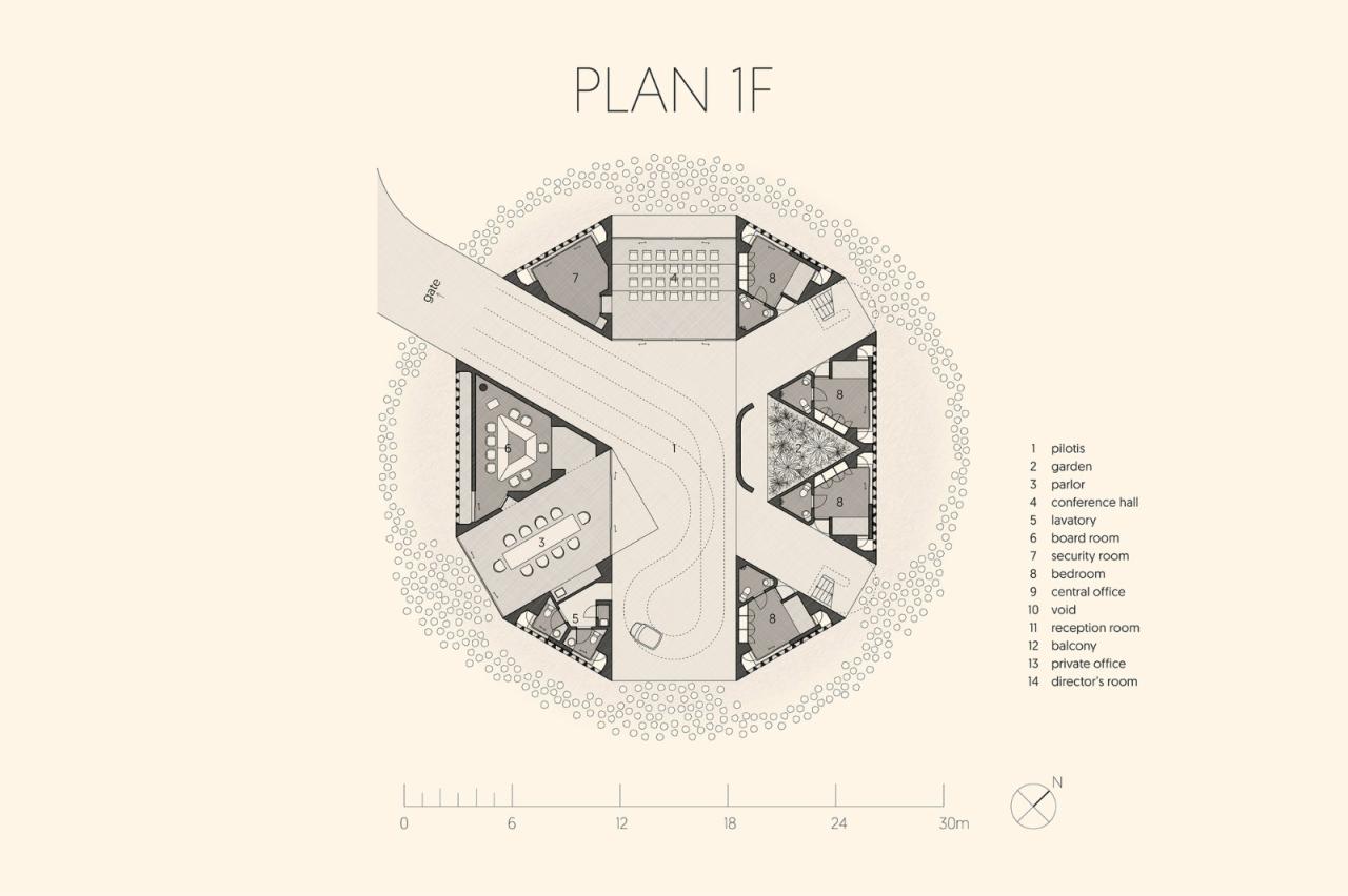 BIM建筑|‘帽子’屋，万花筒办公室与住宅 / Inrestudio，Kosuke Nishijima