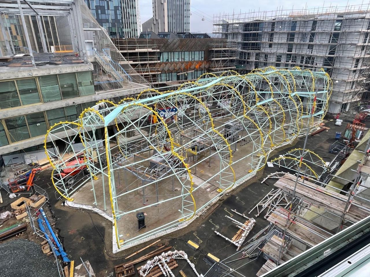 BIM建筑|设计街区食堂 / Selgascano