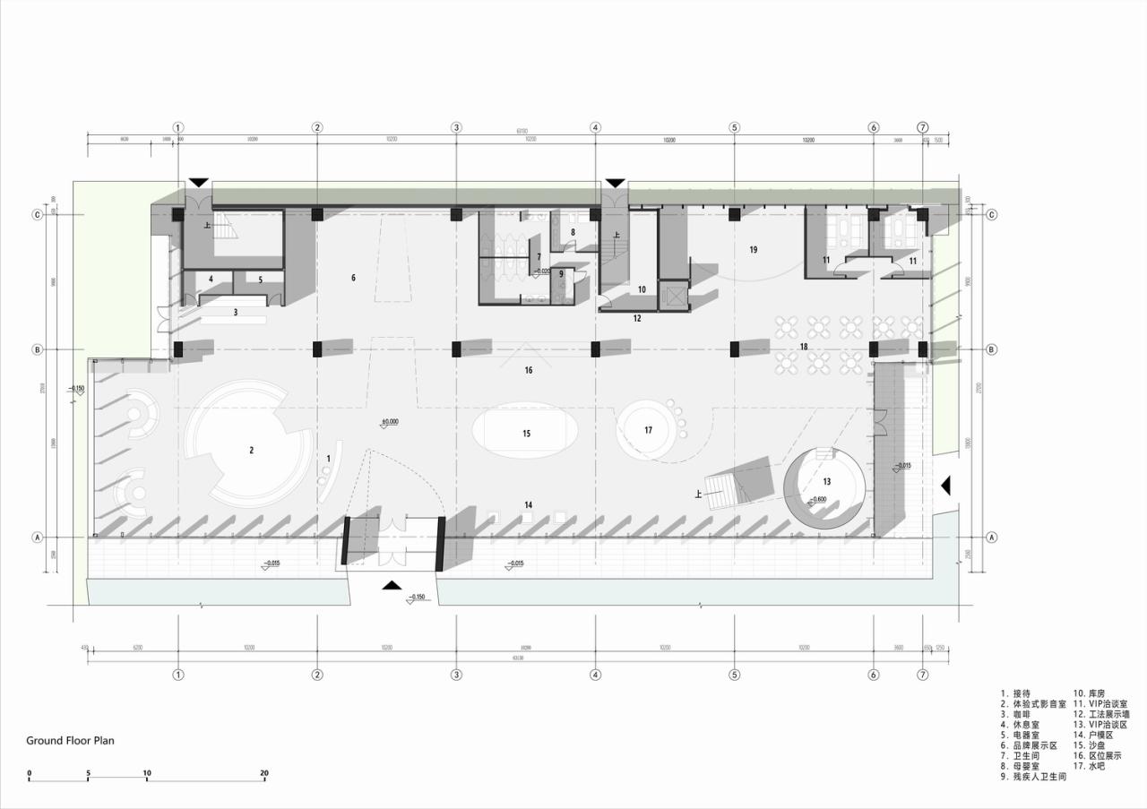 BIM建筑|西安泾河新城崇文郎樾展示中心 / aoe事建组
