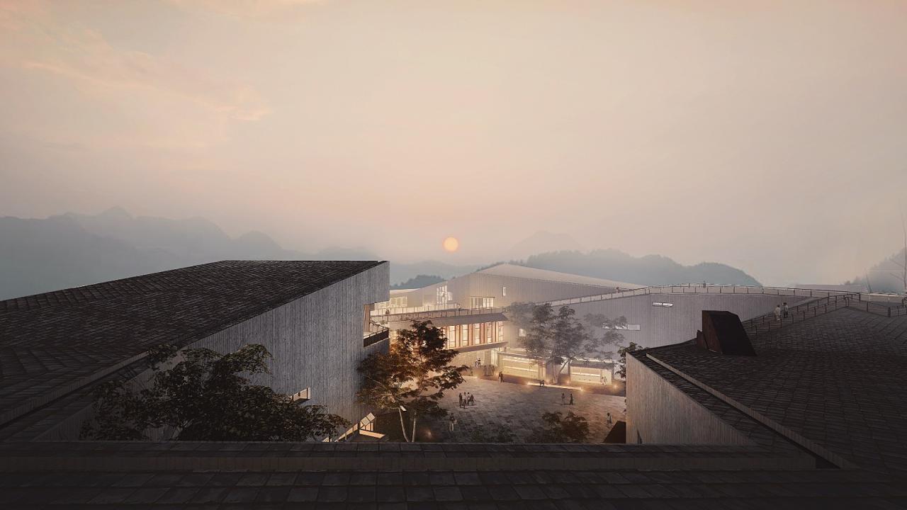 BIM建筑|浙江丽水古堰画乡艺术中心破土动工 / 孟凡浩-line+建筑事务所