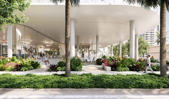 BIM建筑|奥达工作室设计用钢网包裹的锥形摩天大楼