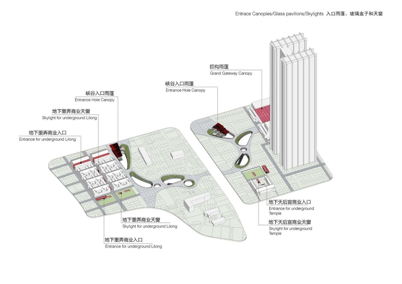 BIM建筑|上海苏河湾万象天地 / Kokaistudios