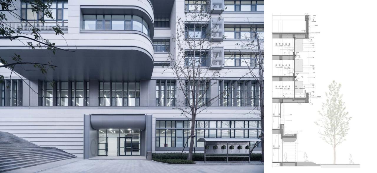 BIM建筑|济南历城二中彩石校区 / 同圆设计