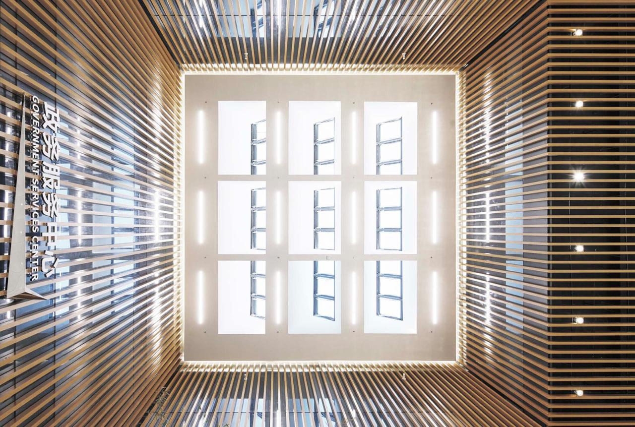 BIM建筑|朝向天空的院子——北京通州潞城市民中心 / 意度建筑