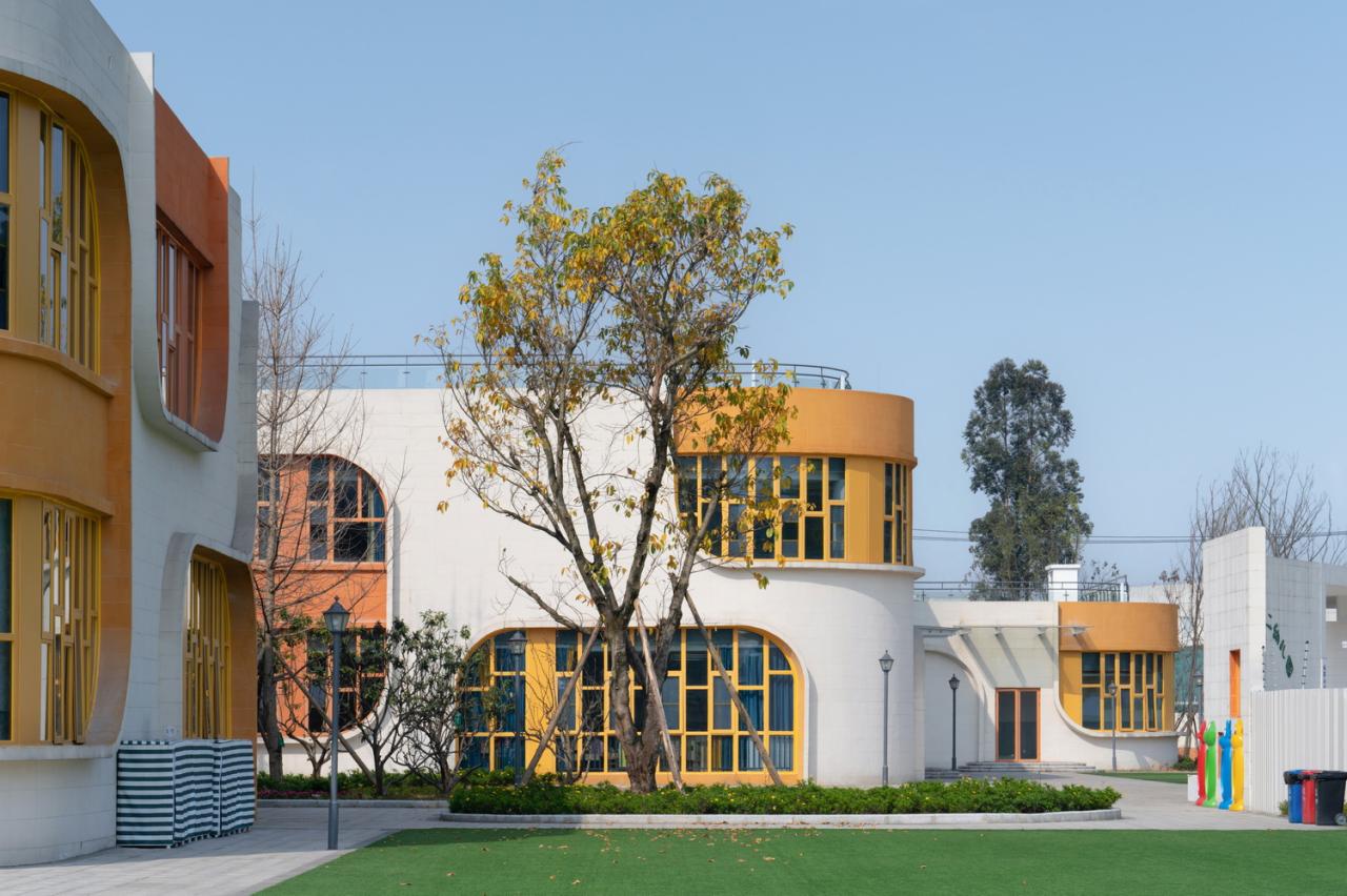 BIM建筑|成都市双流区九龙湖幼儿园 / 本末建筑　