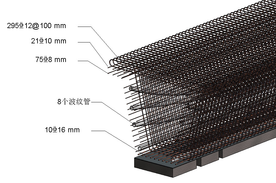 高速公路市政BIM项目模型（跨泗许高速公路大桥）REVIT模型大桥隧道桥梁含全套模型构件族文件