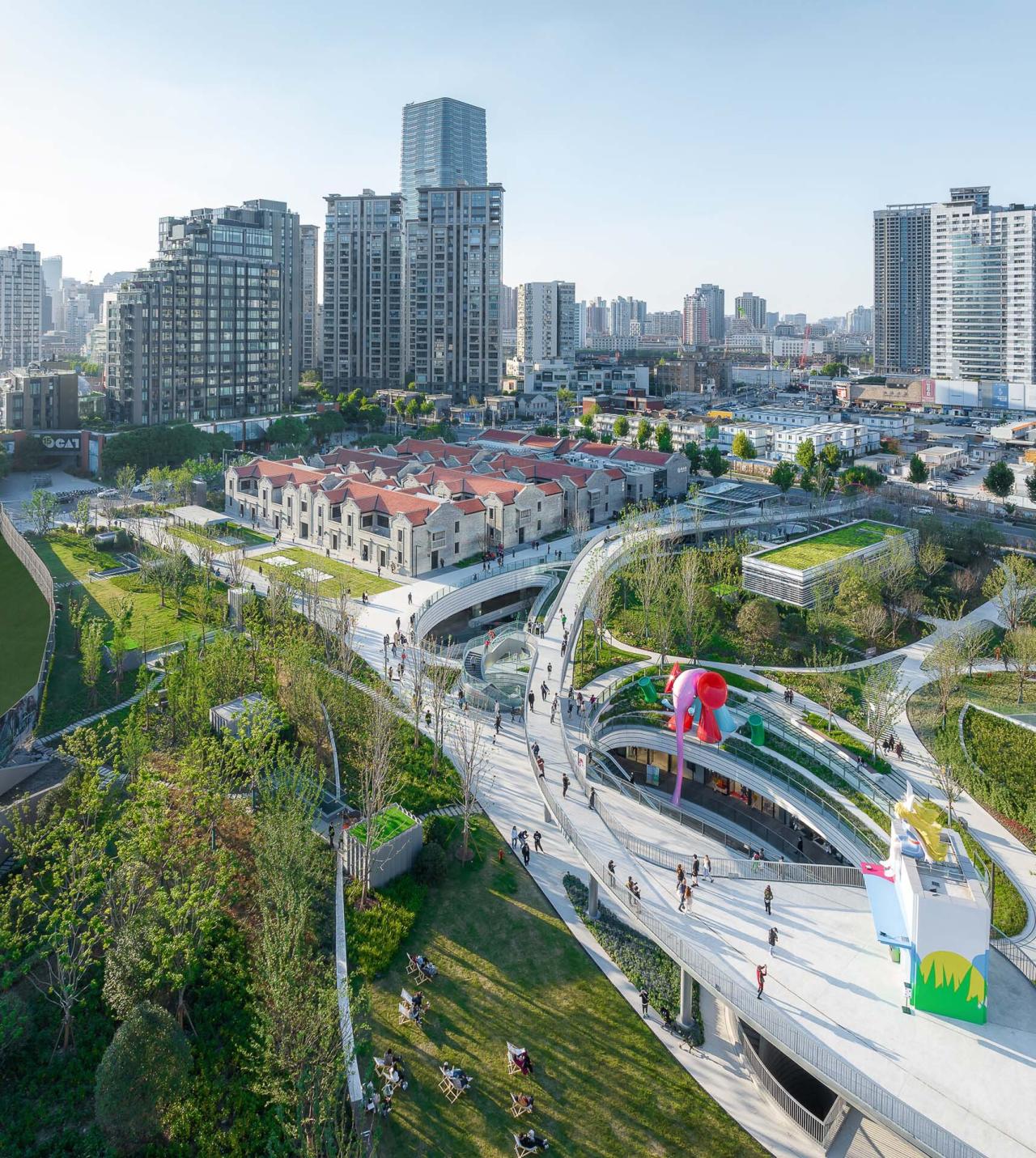 BIM建筑|上海苏河湾万象天地 / Kokaistudios