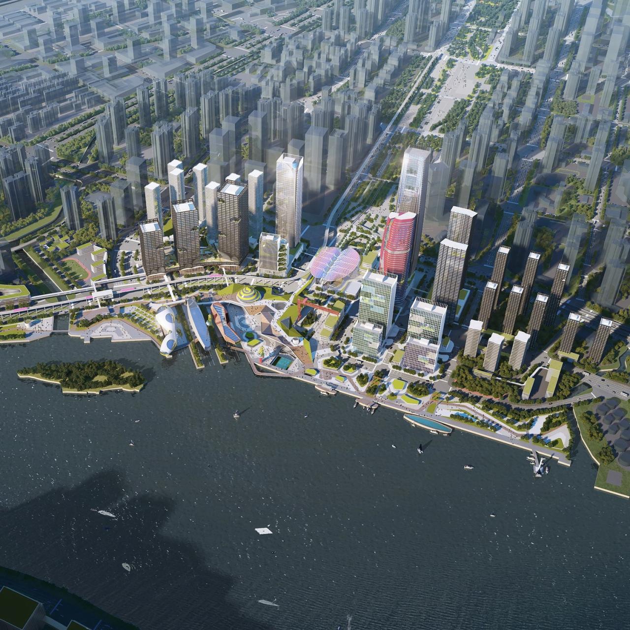 BIM建筑|广州船厂城市设计国际竞赛方案首次亮相 / SPARK