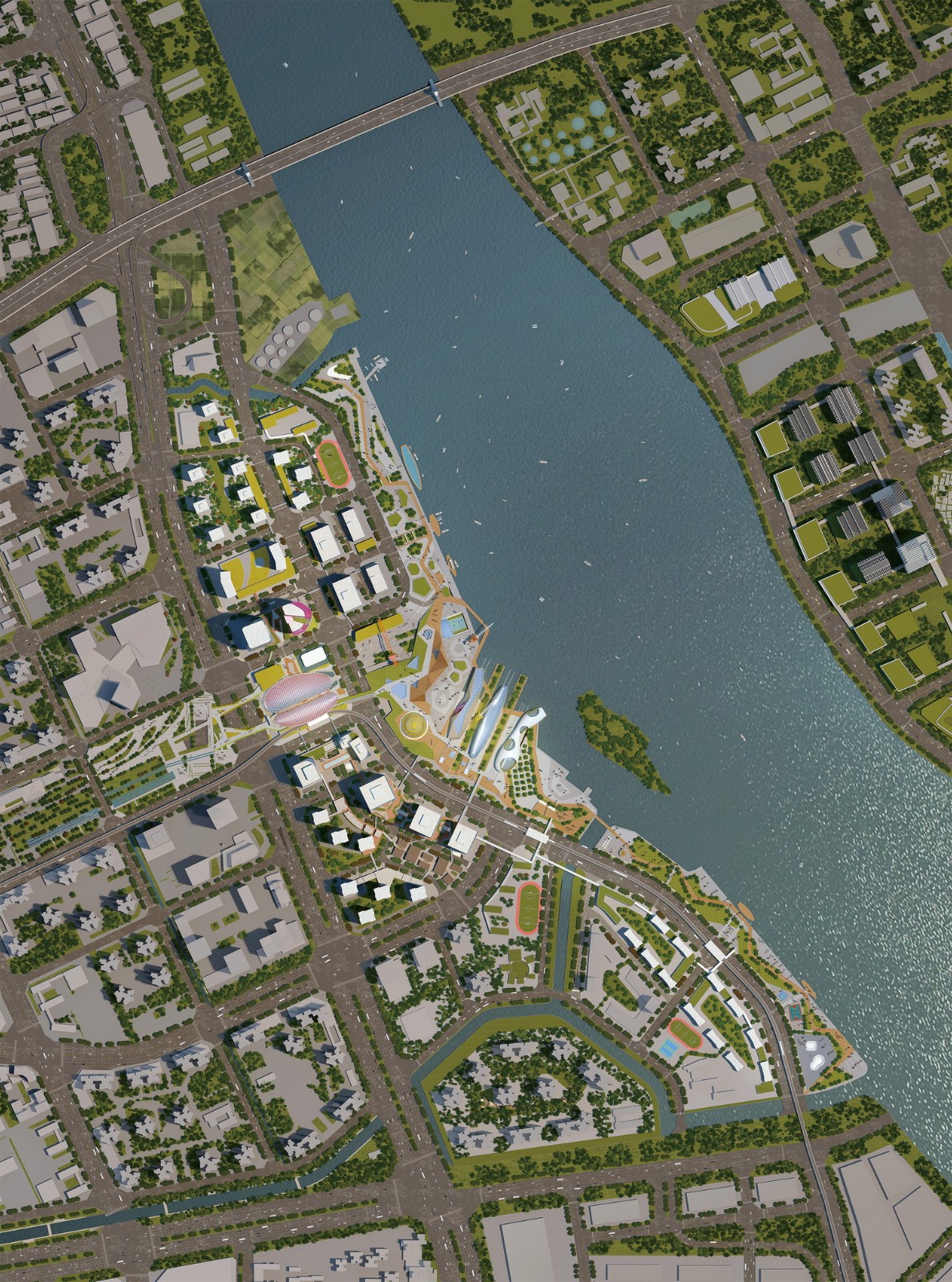 BIM建筑|广州船厂城市设计国际竞赛方案首次亮相 / SPARK