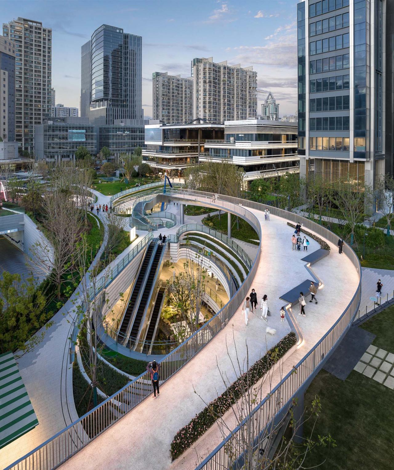 BIM建筑|上海苏河湾万象天地 / Kokaistudios