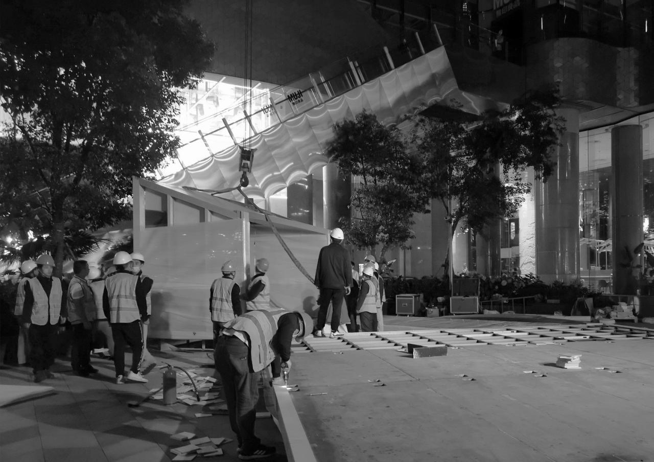 BIM建筑|间园 ：闹市中的空间装置 / 间筑设计