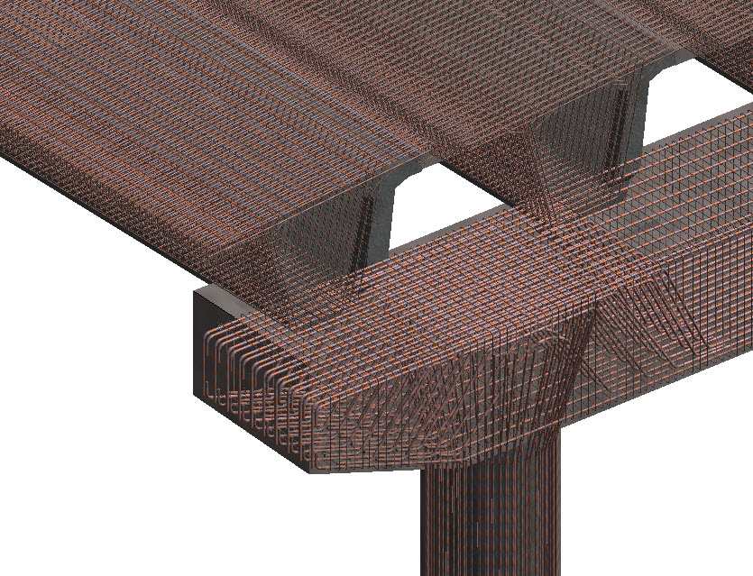 高速公路市政BIM项目模型（跨泗许高速公路大桥）REVIT模型大桥隧道桥梁含全套模型构件族文件