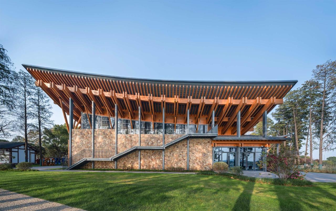 BIM建筑|中国履行《湿地公约》30周年成就展馆 / 华中科技大学李保峰建筑工作室