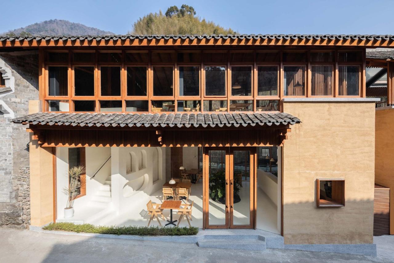 BIM建筑|奉化栖霞坑发电站改造的溪边餐厅 / 尌林建筑设计事务所