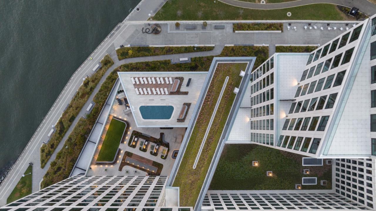 BIM建筑|纽约绿点 Landing D，掰开体量 / OMA / Jason Long