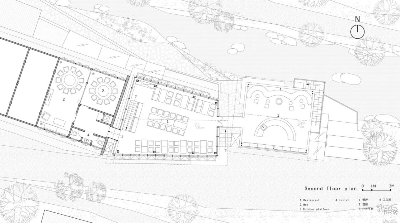 BIM建筑|奉化栖霞坑发电站改造的溪边餐厅 / 尌林建筑设计事务所
