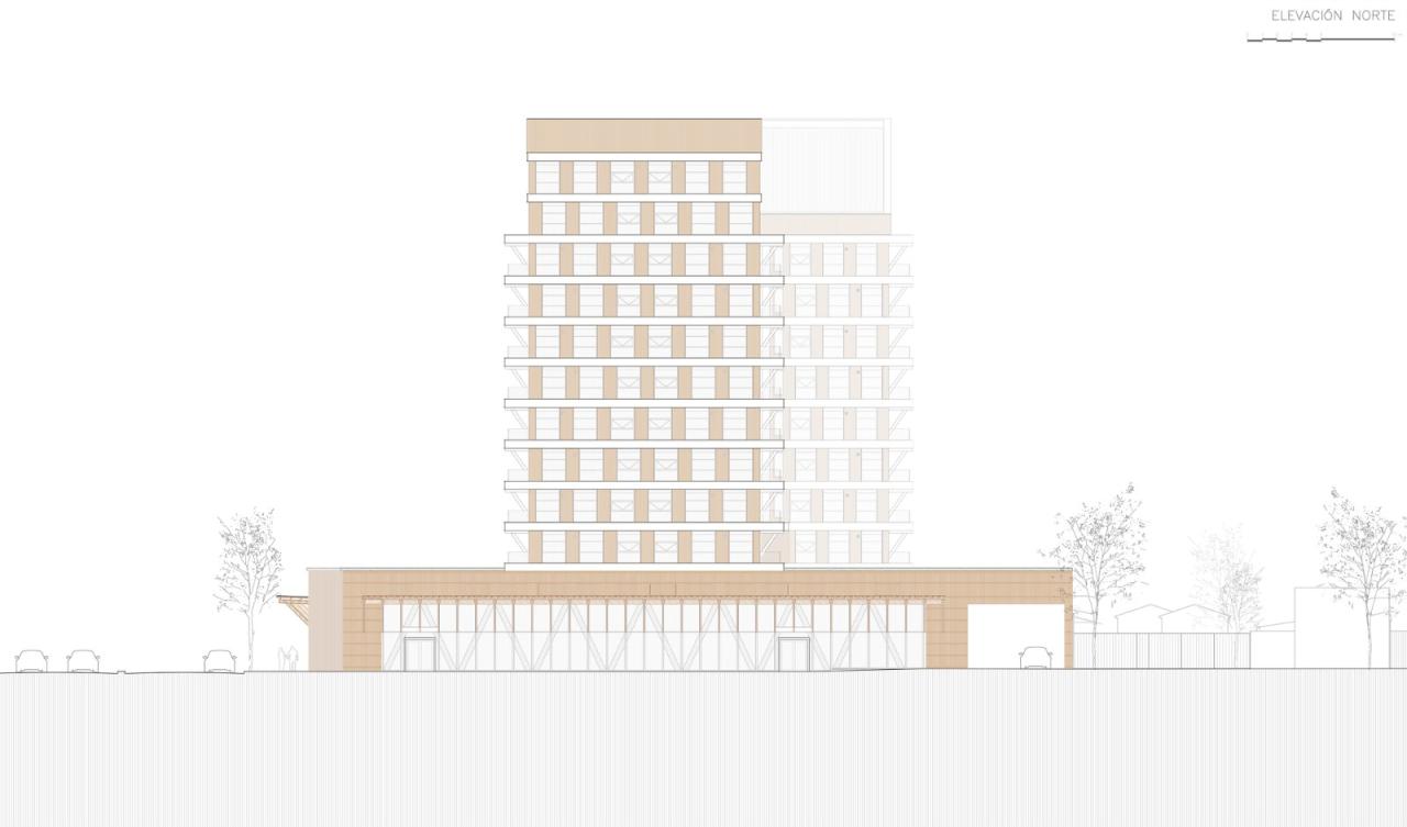 BIM建筑|拉丁美洲首座交叉层压木材高层建筑，Tamango 大楼 / Juan José Ugarte G. 和 Gerardo Armanet