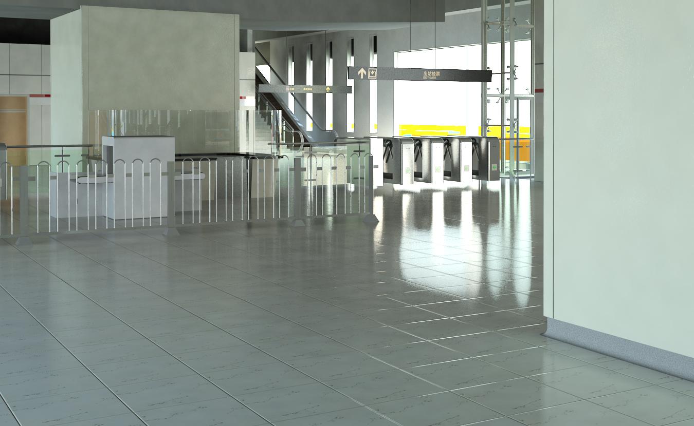 地铁站BIM模型土建BIM模型+机电管线综合BIM模型