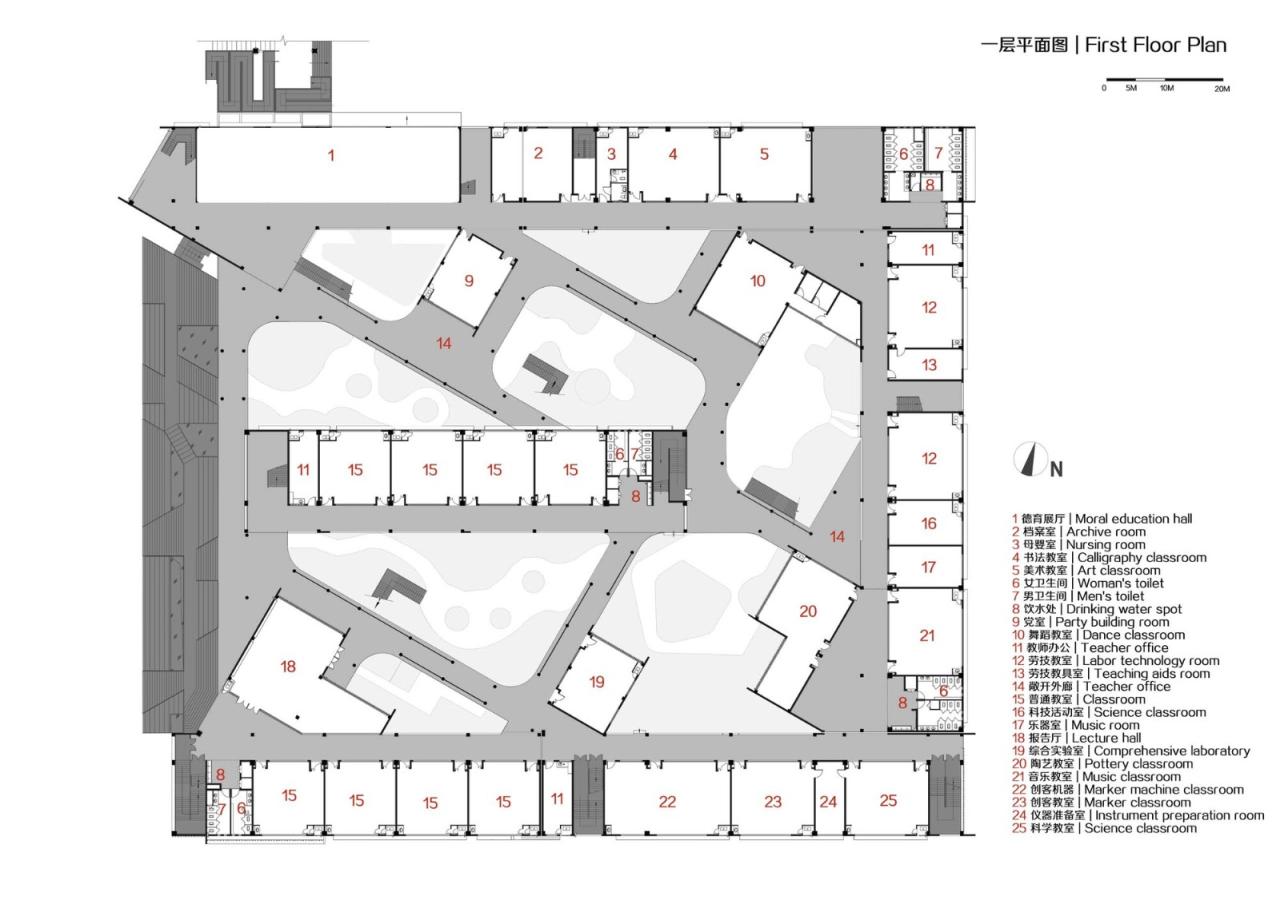 BIM建筑|衢州新华第二学校 / 零壹城市建筑事务所