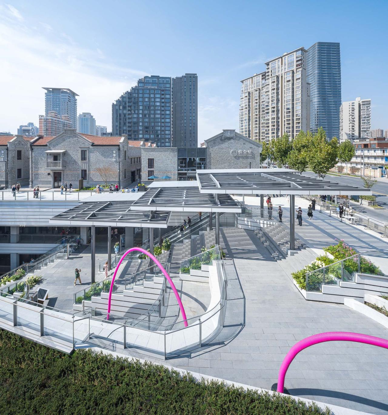 BIM建筑|上海苏河湾万象天地 / Kokaistudios