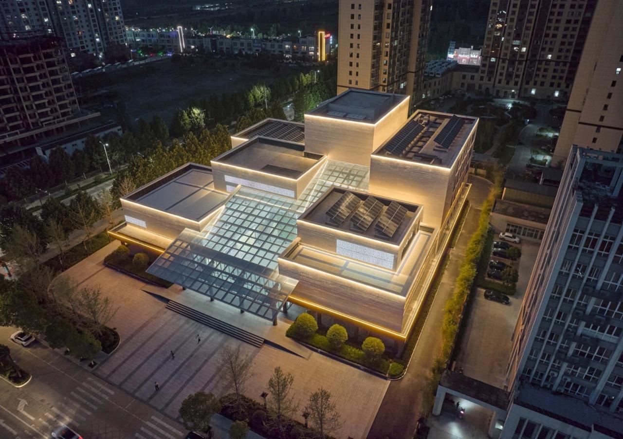 BIM建筑|嵩县三馆合一建设项目 / 王晖建筑工作室