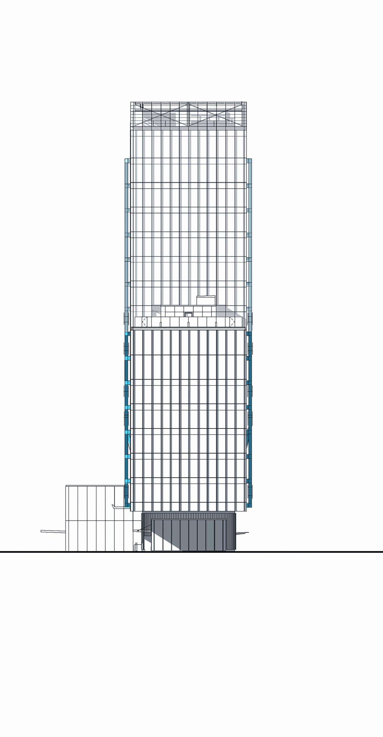 BIM建筑|蓝色‘骨头’，EXO 办公大楼 / Shay Cleary Architects