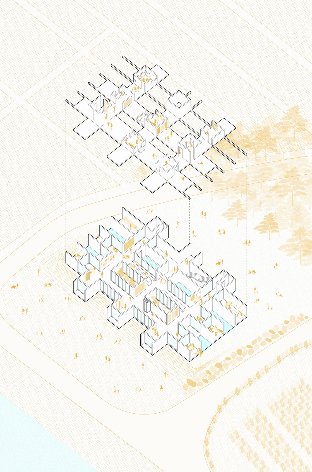 BIM建筑|‘跨文化空间’，NONSPACE 咖啡馆 / ON Architecture INC.