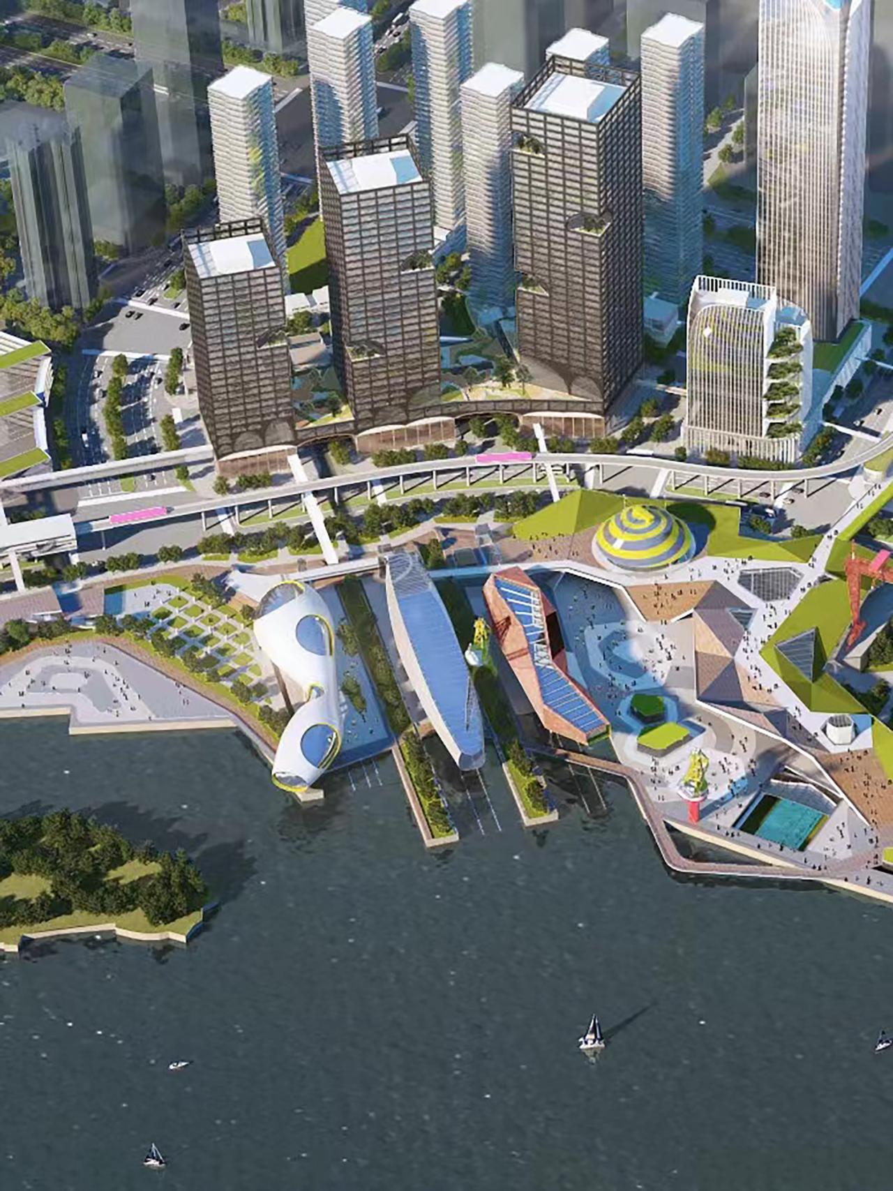 BIM建筑|广州船厂城市设计国际竞赛方案首次亮相 / SPARK