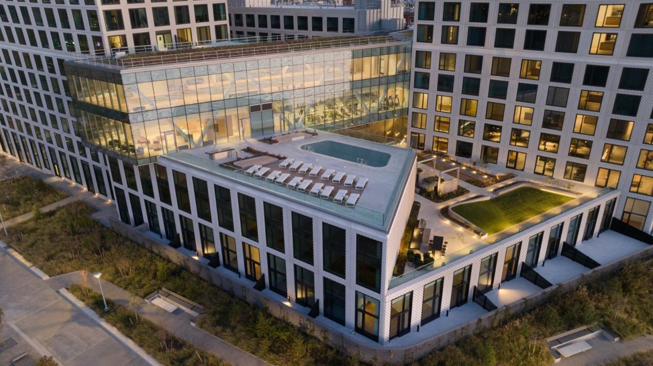 BIM建筑|纽约绿点 Landing D，掰开体量 / OMA / Jason Long