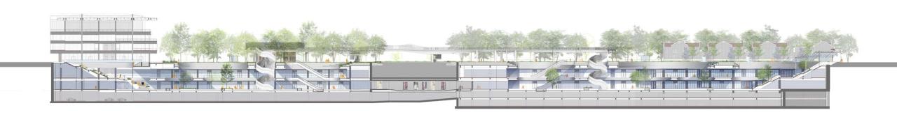 BIM建筑|上海苏河湾万象天地 / Kokaistudios