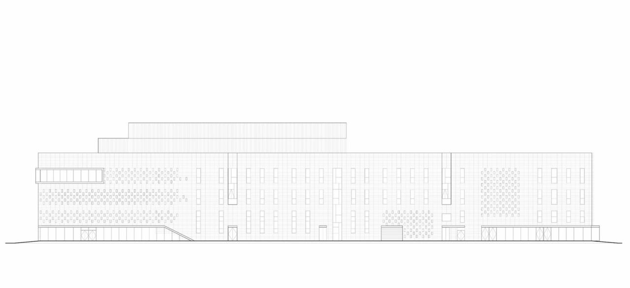 BIM建筑|朝向天空的院子——北京通州潞城市民中心 / 意度建筑