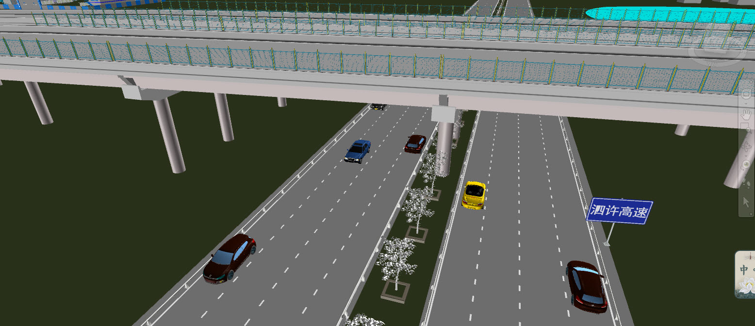 全套高速公路市政BIM项目模型（跨泗许高速公路大桥）REVIT模型大桥隧道桥梁含全套模型构件族文件