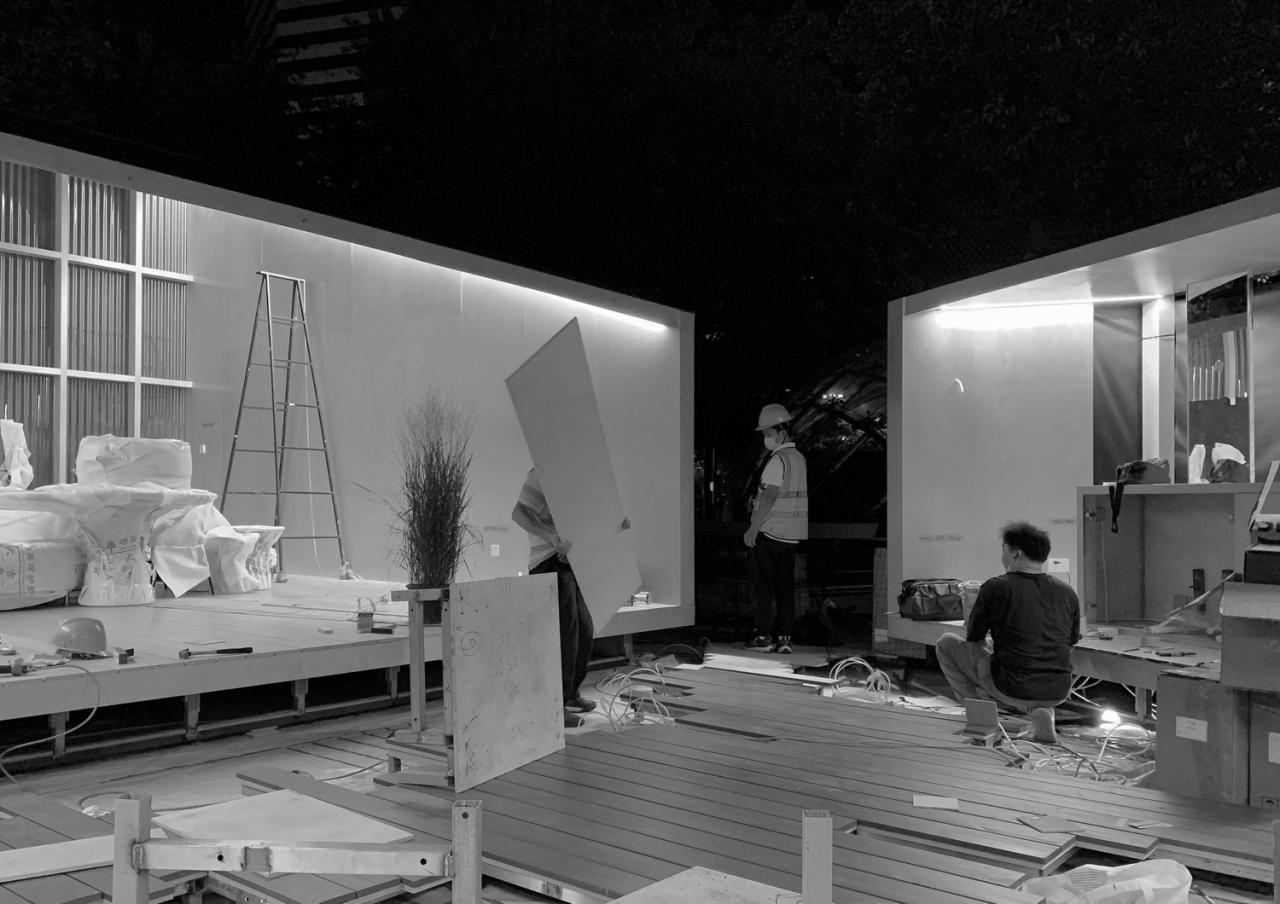 BIM建筑|间园 ：闹市中的空间装置 / 间筑设计