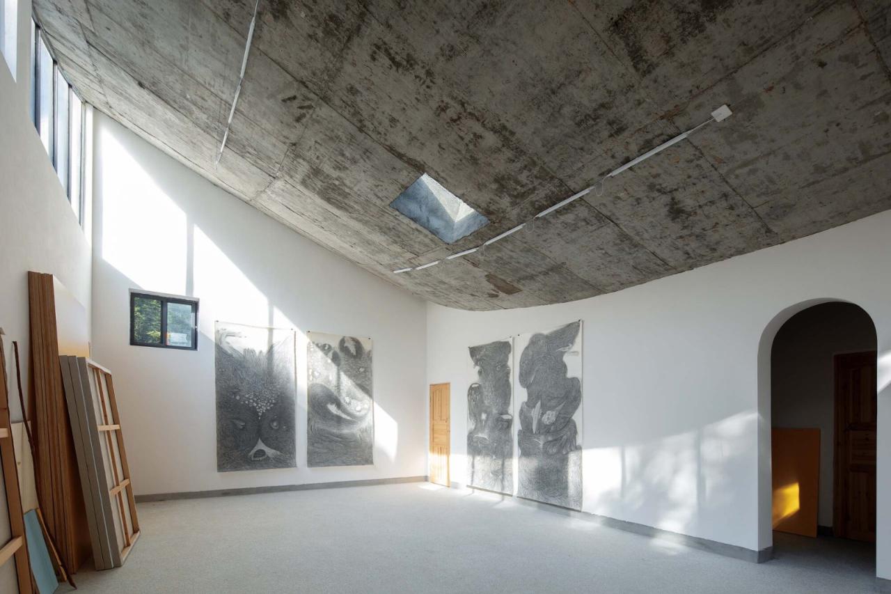 BIM建筑|乡村画室 / 跳房子建筑工作室