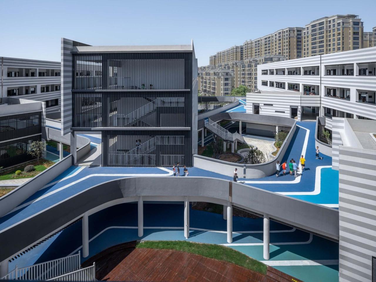 BIM建筑|衢州新华第二学校 / 零壹城市建筑事务所