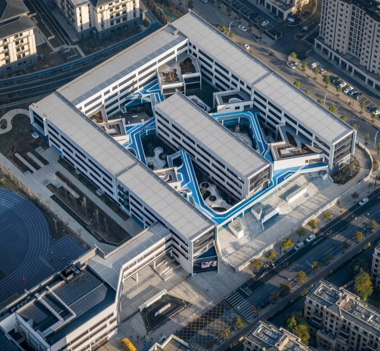 BIM建筑|衢州新华第二学校 / 零壹城市建筑事务所