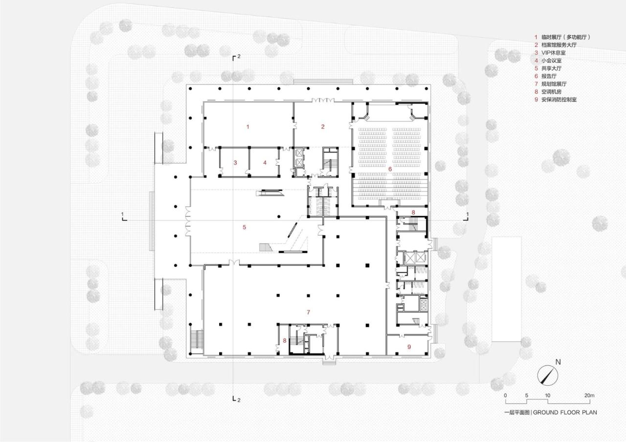 BIM建筑|嵩县三馆合一建设项目 / 王晖建筑工作室