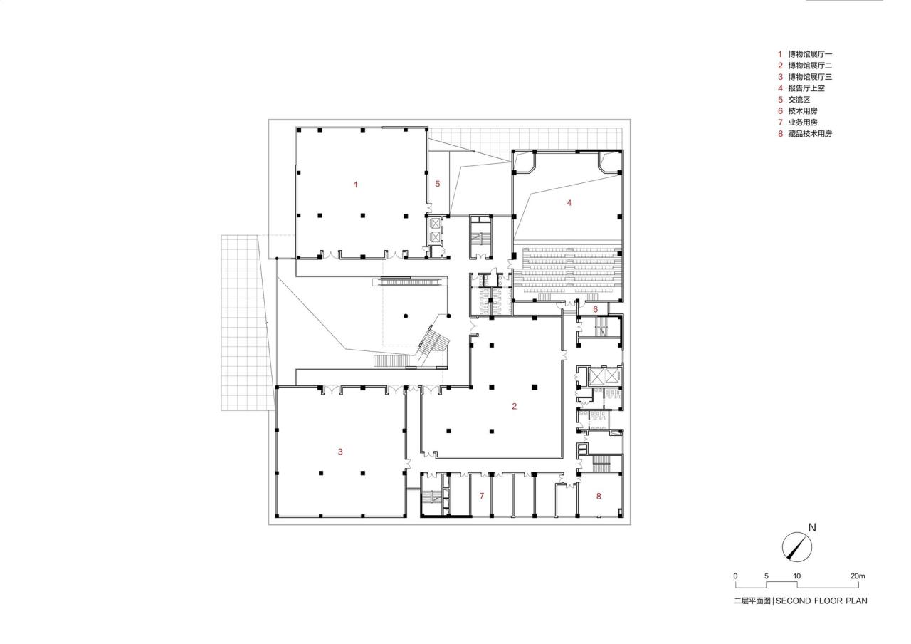 BIM建筑|嵩县三馆合一建设项目 / 王晖建筑工作室