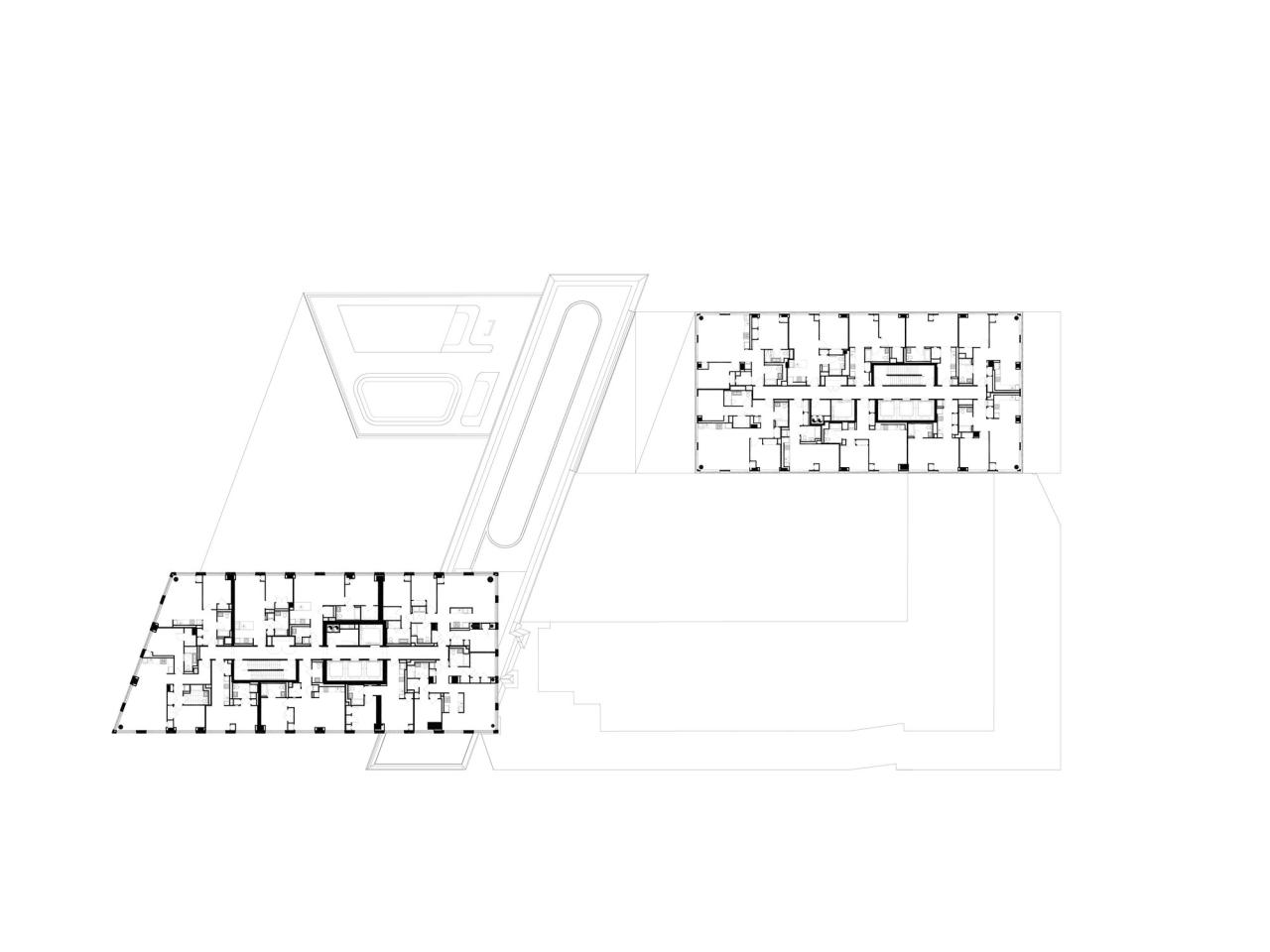 BIM建筑|纽约绿点 Landing D，掰开体量 / OMA / Jason Long